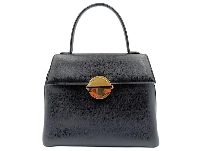 Givenchy Givenchy Vintage-Handtasche aus schwarzem Kaviarleder  ref.1105018