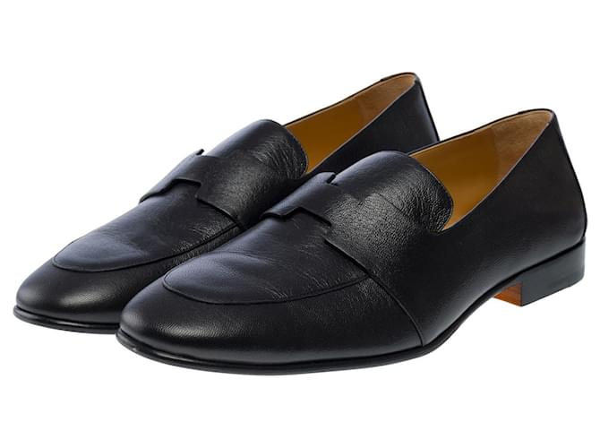 Hermès HERMES-Schuh aus schwarzem Leder - 101537  ref.1105464