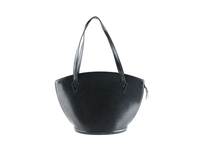 LOUIS VUITTON - Sac à main Saint Jacques en cuir Epi noir