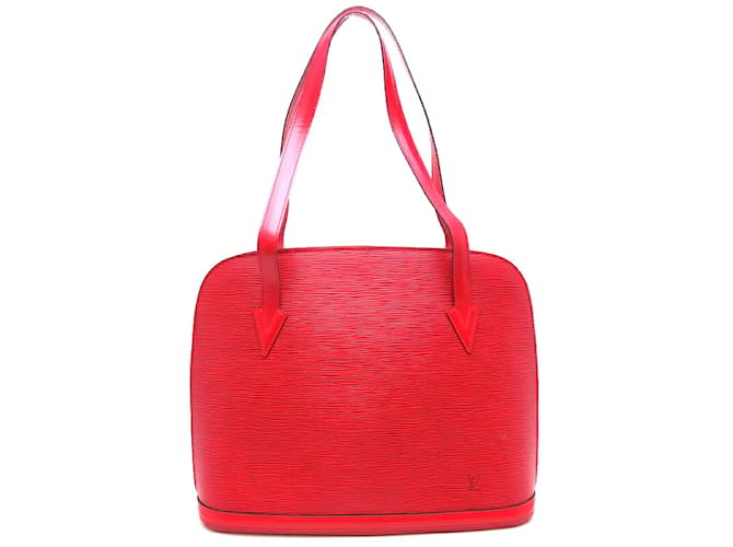 Louis Vuitton Epi Lussac Tote M52287 Red Leather Pony-style calfskin  ref.1105547