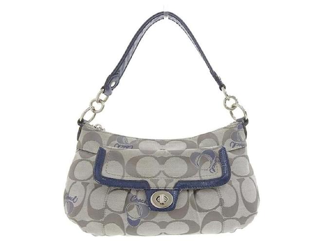 Coach Borsa a tracolla Signature in tela F18756 Grigio  ref.1105561