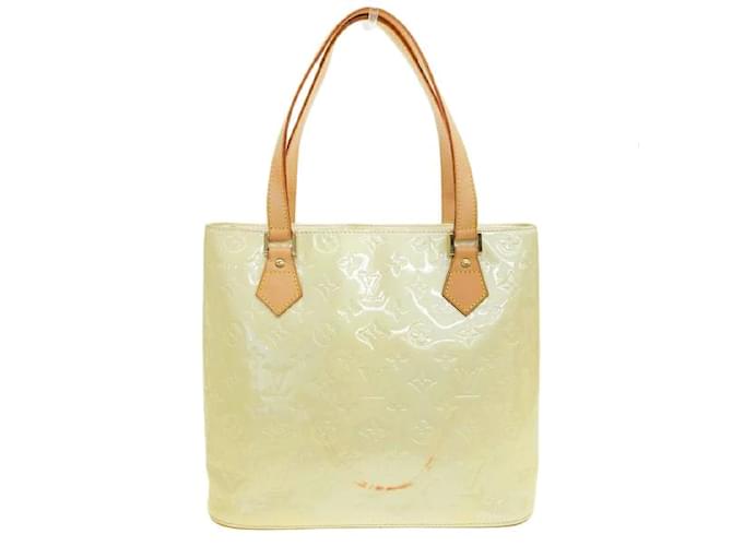 Louis Vuitton Monogram Vernis Houston Sac cabas en cuir M91055  en bon état Jaune  ref.1105567