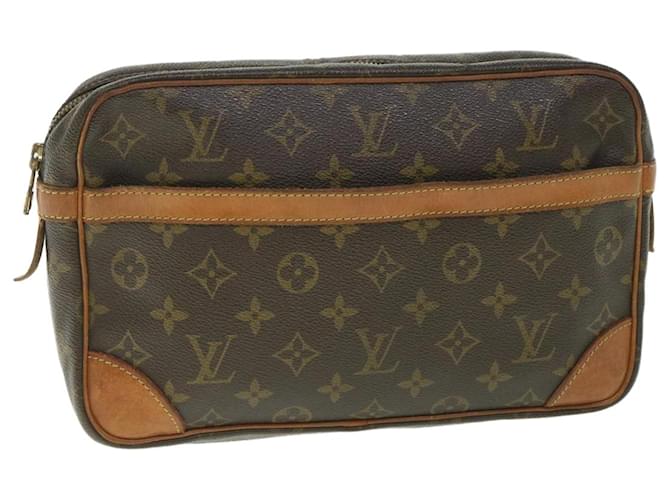 Louis Vuitton Monogram Compiegne 28 Clutch Bag M51845 LV Auth ac2258 Cloth  ref.1105711