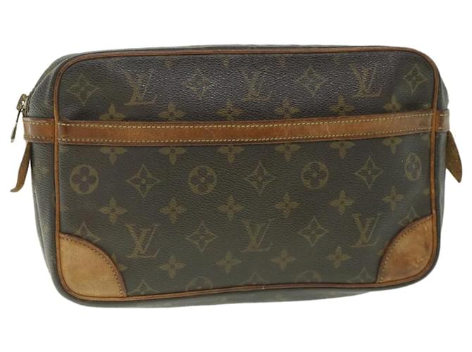 Louis Vuitton Monogram Compiegne 28 Clutch Bag M51845 LV Auth ac2263 Cloth  ref.1105747