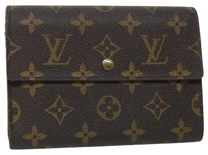 LOUIS VUITTON Monogram Porte Tresor Etui damier Wallet M61200 LV Auth bs9205 Toile Monogramme  ref.1105759