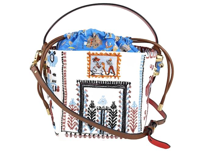 Christian Louboutin Multicolor Greekaba Mini Embroidered Crossbody Bag Multiple colors Leather  ref.1105892