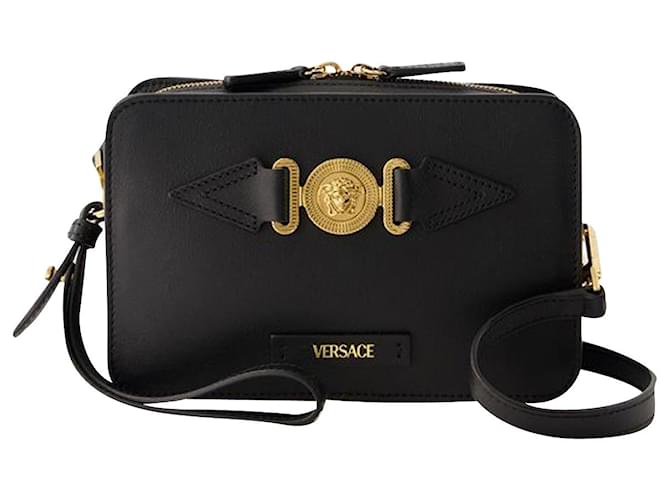 Medusa Biggie Camera Bag - Versace - Leather - Black Pony-style calfskin  ref.1105931