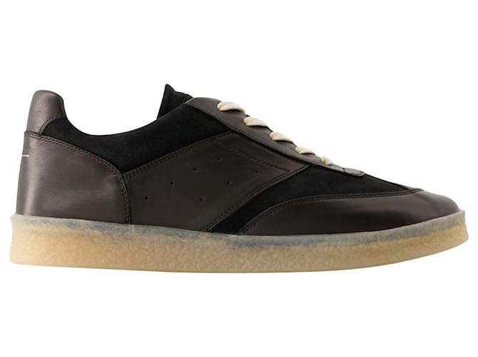 スニーカー MM6 MAISON MARGIELA Men Sneakers S59WS0213P0673T8013 Black Logo sneakers in black - MM 6 Maison Margiela Kids | Mytheresa