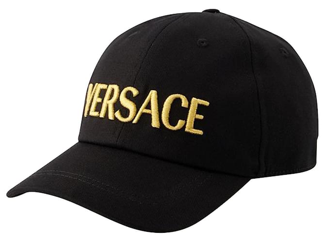 Cappellino - Versace - Cotone - Nero  ref.1106010