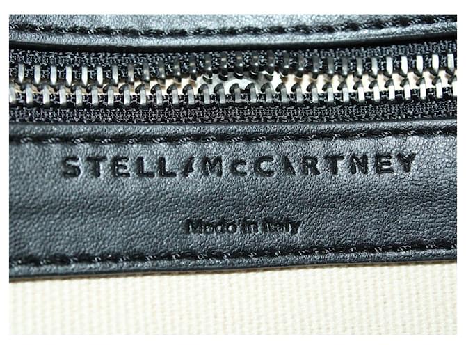 Stella Mc Cartney Stella McCartney x Yoshitomo Nara „Stop the Bombs“-Drucktasche aus beigem Baumwollcanvas Leinwand  ref.1106042