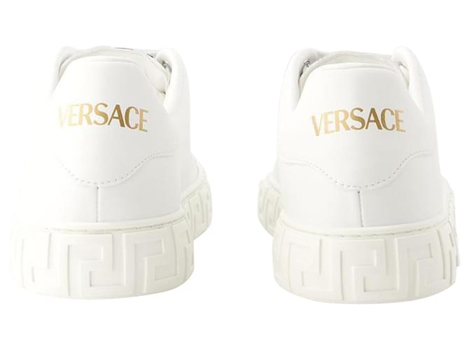 Scarpe da ginnastica La Greca - Versace - Responsabile - Bianco Pelle  ref.1106065