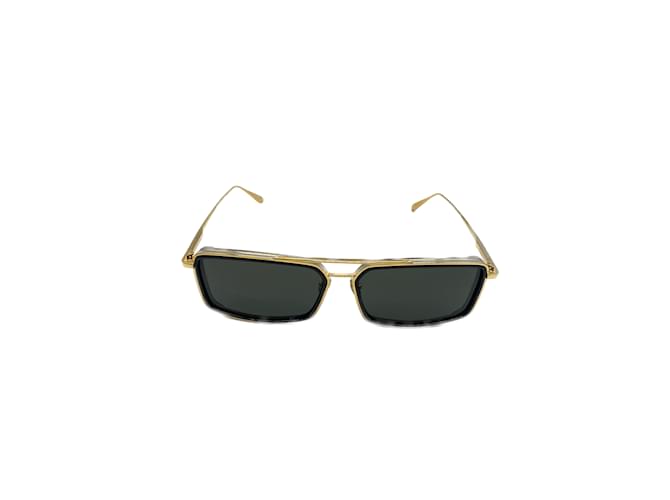 Óculos de sol LINDA FARROW T.  metal Dourado  ref.1106080