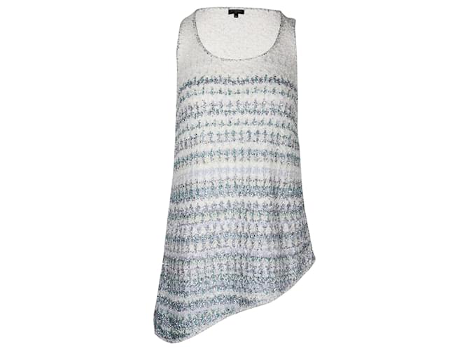 Canotta Chanel lavorata a maglia in tweed di cashmere multicolore Cachemire Lana  ref.1106139