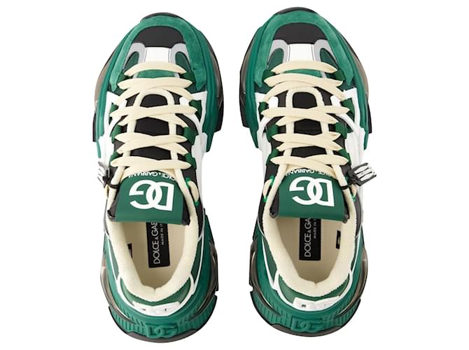 Dolce & Gabbana Airmaster Sneakers - Dolce&Gabbana - Nylon - Green/Black  ref.1106144