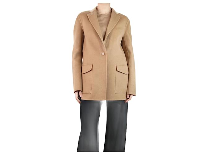 Joseph Beige wool-blend jacket - size UK 14  ref.1106220