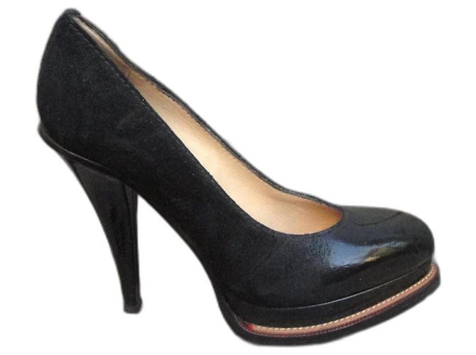 Décolleté Acne Studios nere in pelle di cervo taglia 36 Nero