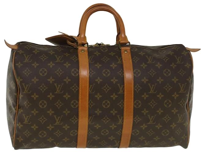 Louis Vuitton Monogram Keepall 45 Boston Bag Vintage M41428 LV Auth ki3633 Cloth  ref.1106494