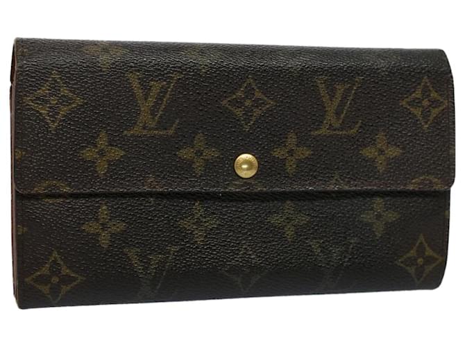 LOUIS VUITTON Monogram Portefeuille Sarah Long Wallet M60531 LV Auth 56788 Cloth  ref.1106495