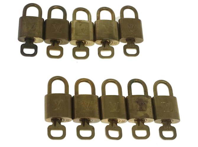 Louis Vuitton padlock 10set Gold Tone LV Auth ep1992 Metal  ref.1106496