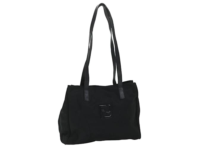 FENDI Tote Bag Nylon Black Auth ep1931  ref.1106524
