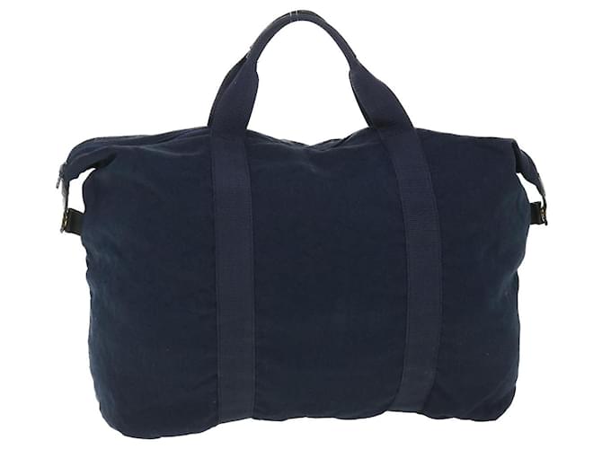 Céline CELINE C Macadam Canvas Boston Bag Navy Auth ep1860 Navy blue Cloth  ref.1106554