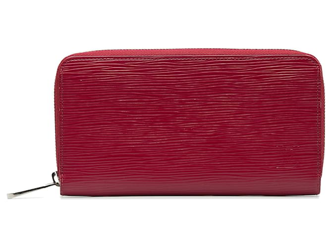 Louis Vuitton Red Epi Zippy Long Wallet Leather  ref.1106647