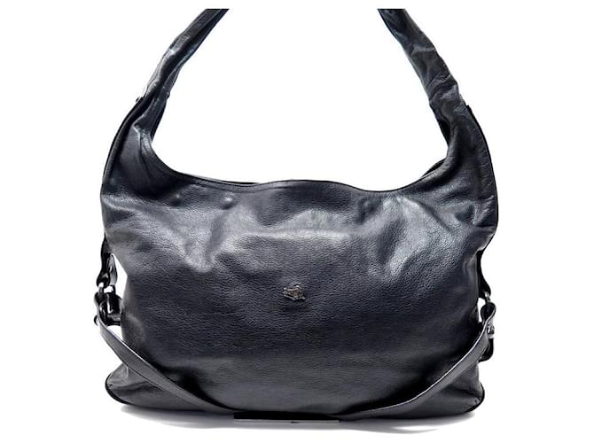 BURBERRY PRORSUM KNOT HOBO TOTE BLACK LEATHER TOTE BAG  ref.1106805