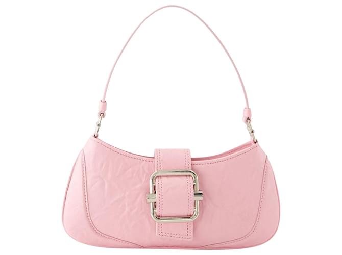 Autre Marque Brocle Small Shoulder Bag - Osoi - Cotton - Pink Leather Pony-style calfskin  ref.1106953