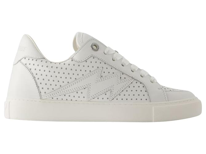 La Flash Sneakers - Zadig & Voltaire - Leather - White  ref.1106987