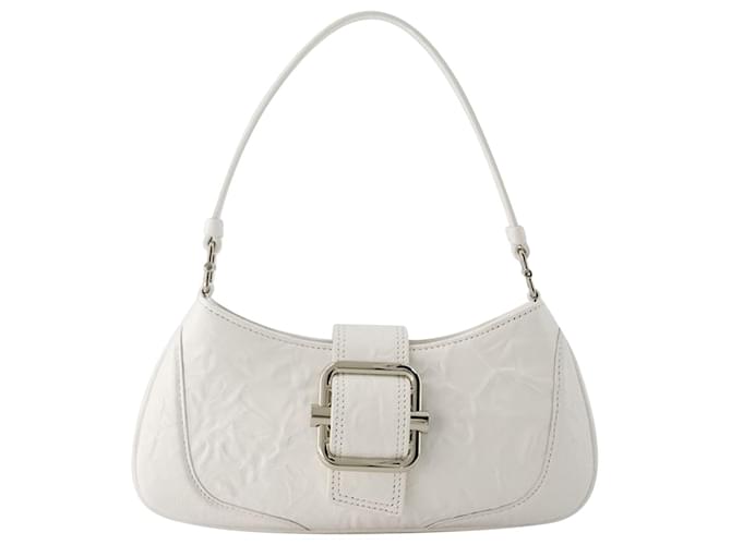 Autre Marque Brocle Small Shoulder Bag - Osoi - Cotton - White Leather Pony-style calfskin  ref.1107029