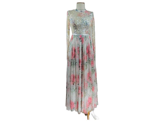 Needle & Thread Floral Sequins Dress Multiple colors