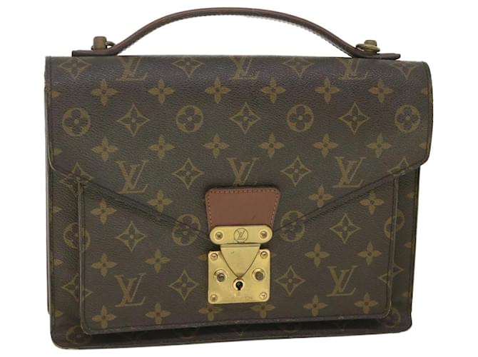 Louis Vuitton Monogram Monceau 28 Hand Bag 2way M51185 LV Auth 56215 Cloth  ref.1107087
