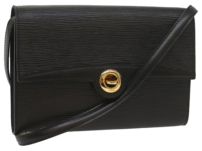 LOUIS VUITTON Epi Pochette Arche Shoulder Bag Black Noir M52572 LV