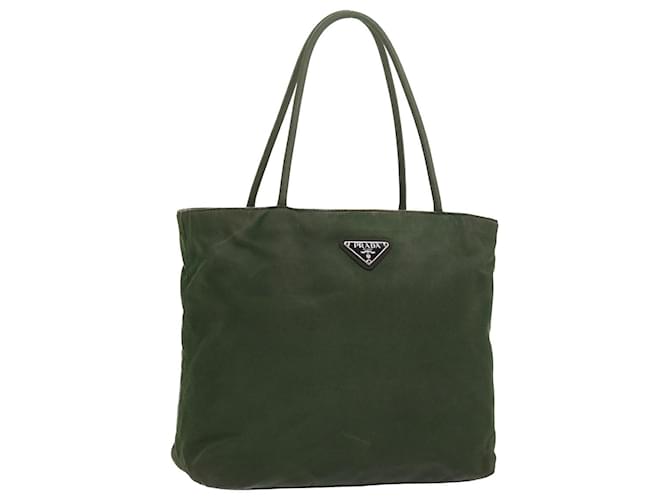 PRADA Shoulder Bag Nylon Green Auth bs9088  ref.1107126