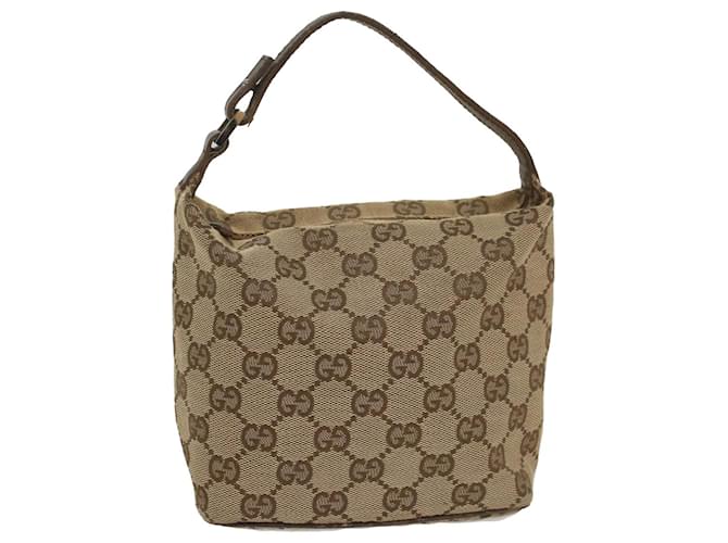 GUCCI GG Canvas Pouch Beige Auth ki3614 ref.1107143 Joli Closet