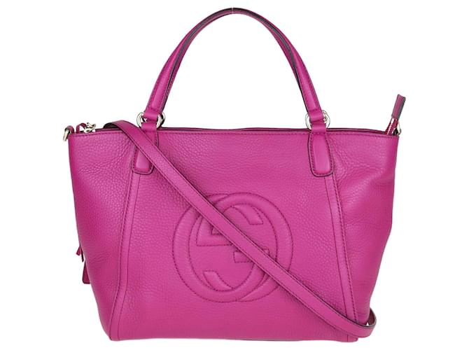 Gucci Fuchsia Interlocking GG Soho Bag Leather  ref.1107211
