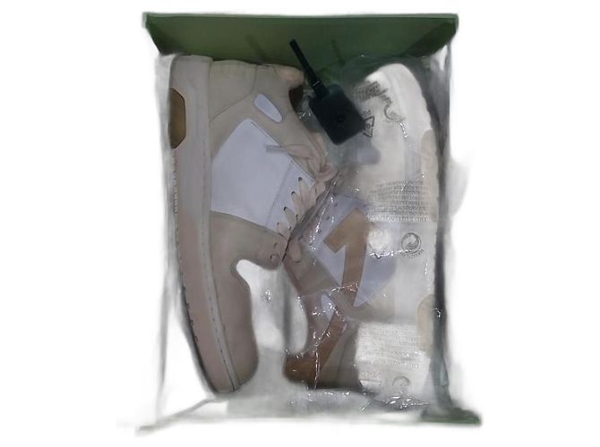 Amantes de tênis de ginástica off white Bege