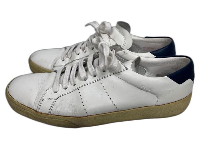 Baskets Saint Laurent en cuir blanc