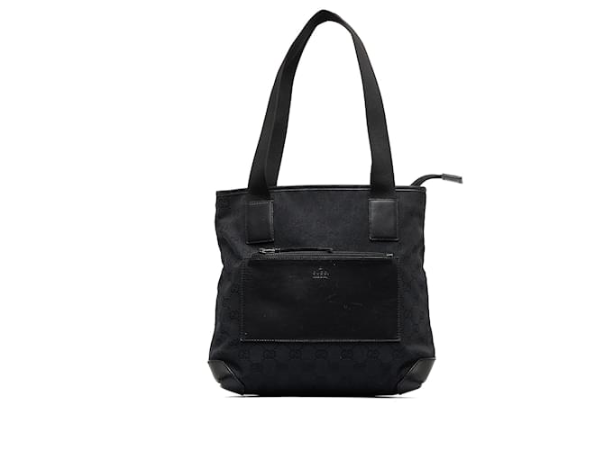 Gucci Black GG Canvas Tote Bag Cloth Cloth  ref.1107316