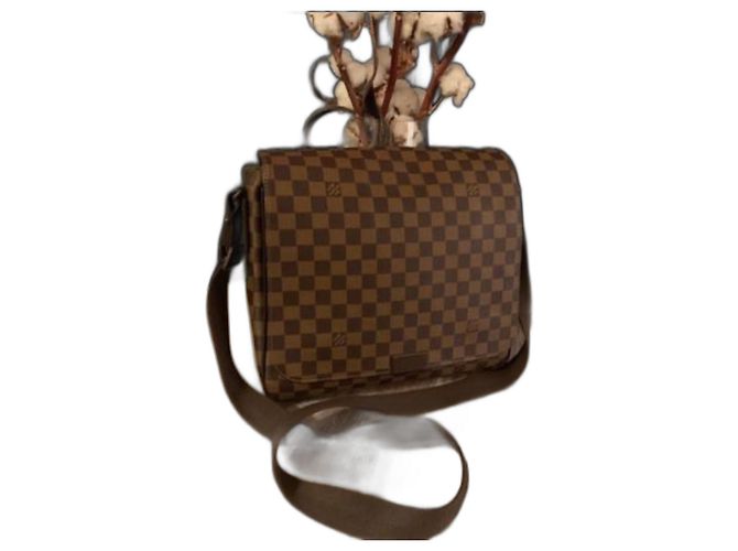 Borsa Louis Vuitton Saddlebag in pelle marrone