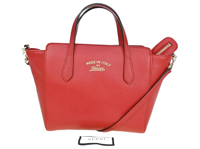 Gucci Swing Red Leather  ref.1107758