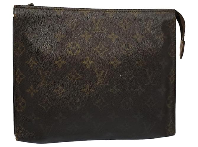 Louis Vuitton Monogram Poche Toilette 26 Marsupio M47542 LV Aut 57644 Monogramma Tela  ref.1107890