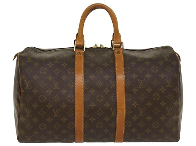 Louis Vuitton Keepall 45 Brown Cloth  ref.1108010