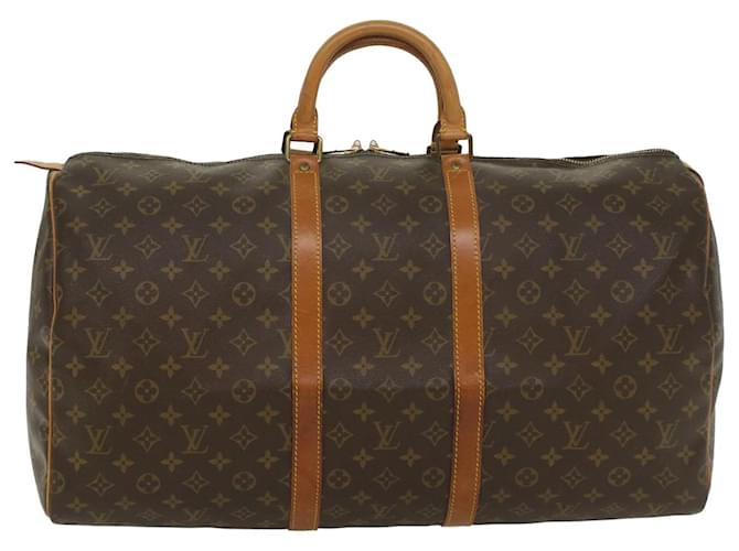 Louis Vuitton Keepall 55 Brown Cloth  ref.1108048