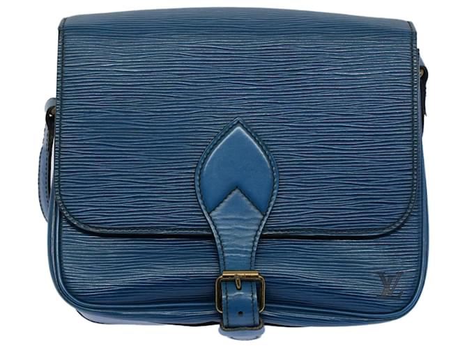 Cartouchiere Louis Vuitton Cartouchière Azul Cuero  ref.1108087