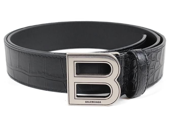 BALENCIAGA ブラック ベルト Bb ラージ ベルト で ブラック | Balenciaga JP (バレンシアガ）