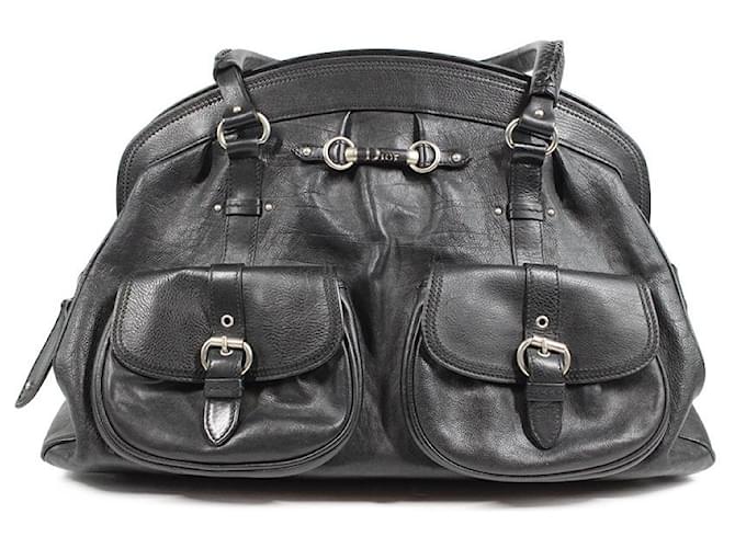 Dior Handbags Black Leather  ref.1108149