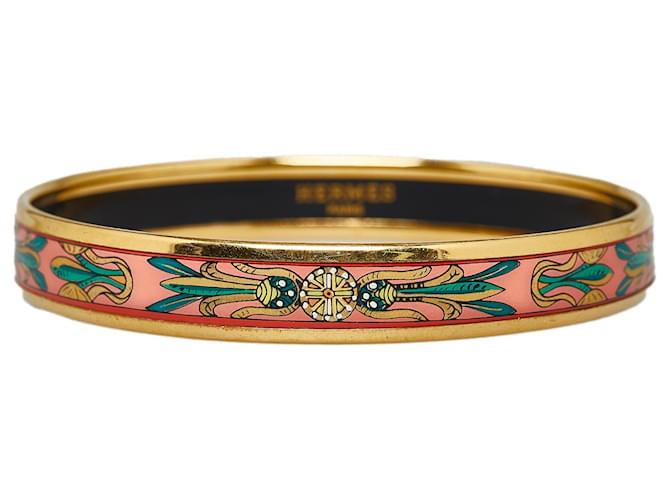 Hermès Bracciale Hermes in smalto dorato D'oro Metallo Placcato in oro  ref.1108252