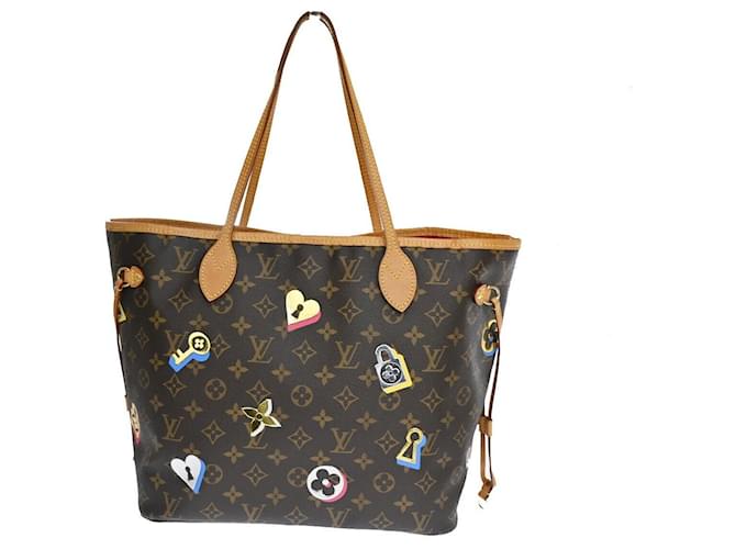 Louis Vuitton Neverfull MM Brown Cloth  ref.1108320