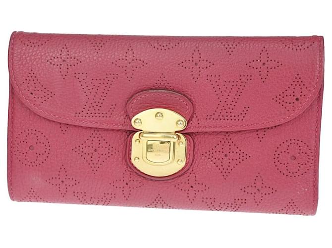 Louis Vuitton Portefeuille Amelia Red Leather  ref.1108337